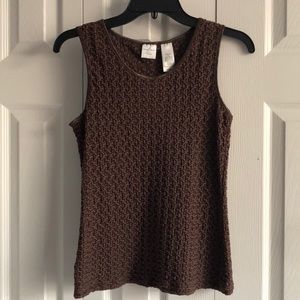 Chocolate Woven Sleeveless Top